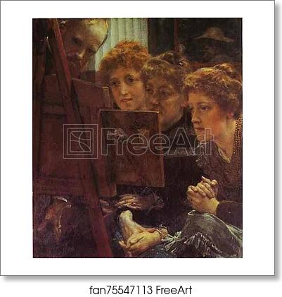 Free art print of A Family Group by Sir Lawrence Alma-Tadema