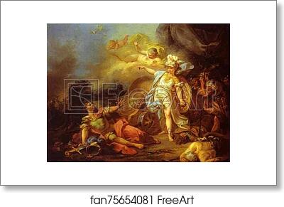 Free art print of The Combat of Mars and Minerva by Jacques-Louis David