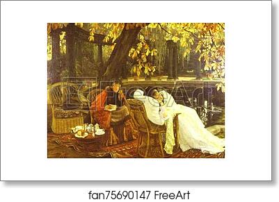 Free art print of The Convalescent by Jacques Joseph Tissot (A.K.A. James Tissot)
