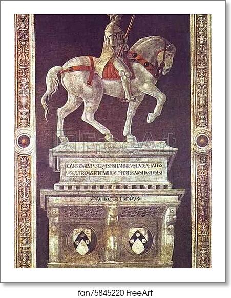 Free art print of Equestrian Portrait of Sir John Hawkwood by Paolo Uccello Free art print of Equestrian Portrait of Sir John Hawkwood by Paolo Uccello
