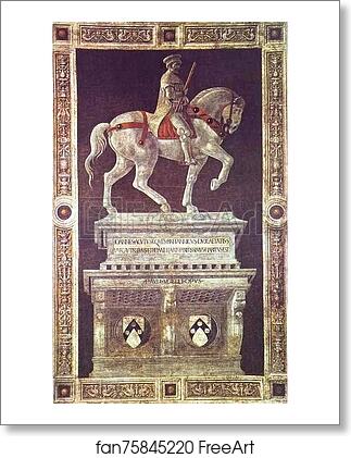 Free art print of Equestrian Portrait of Sir John Hawkwood by Paolo Uccello