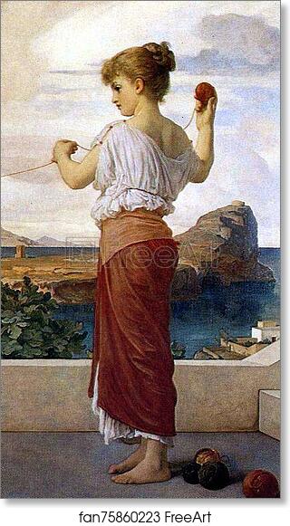 Free art print of Winding the Skein. Detail by Frederick Leighton