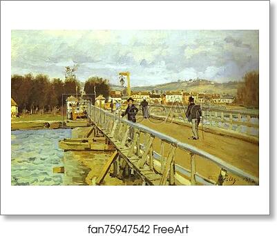 Free art print of Footbridge at Argenteuil by Alfred Sisley Free art print of Footbridge at Argenteuil by Alfred Sisley