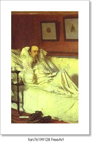 Free art print of Nikolay Nekrasov in the Period of "Last Songs" by Ivan Kramskoy Free art print of Nikolay Nekrasov in the Period of "Last Songs" by Ivan Kramskoy