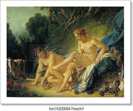 Free art print of Diana Leaving Her Bath by François Boucher Free art print of Diana Leaving Her Bath by François Boucher