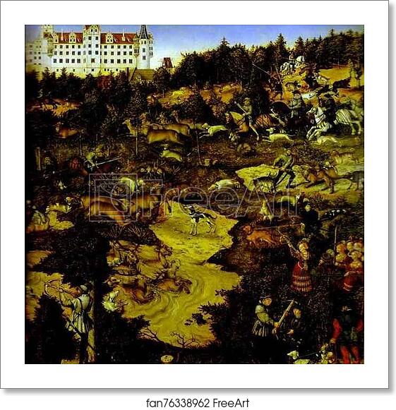 Free art print of A Hunt in Honor of Charles V at Torgau Castle . Detail by Lucas Cranach The Younger Free art print of A Hunt in Honor of Charles V at Torgau Castle . Detail by Lucas Cranach The Younger