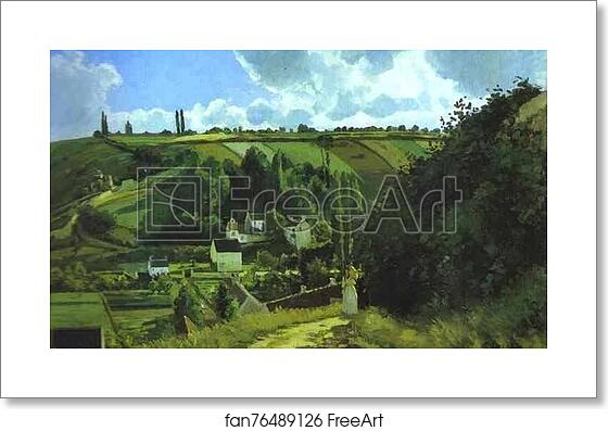 Free art print of Jallais Hill, Pontoise by Camille Pissarro Free art print of Jallais Hill, Pontoise by Camille Pissarro