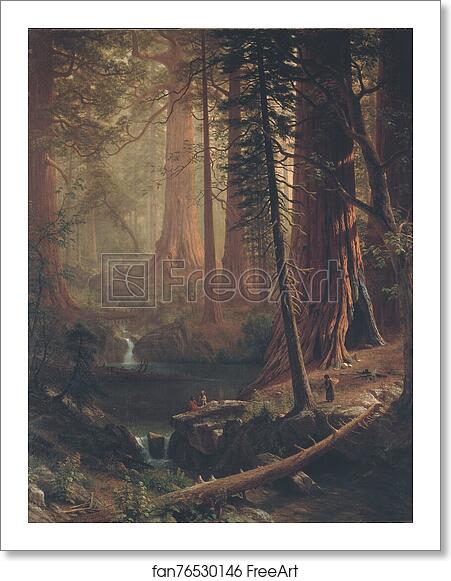 Free art print of Giant Redwood Trees of California by Albert Bierstadt Free art print of Giant Redwood Trees of California by Albert Bierstadt