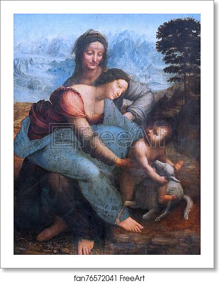 Free art print of The Virgin and Child with St. Anne by Leonardo Da Vinci Free art print of The Virgin and Child with St. Anne by Leonardo Da Vinci