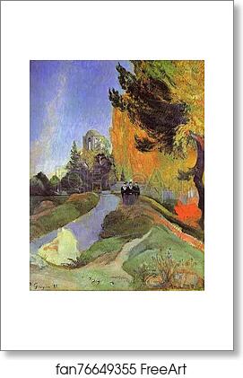 Free art print of The Alyscamps by Paul Gauguin