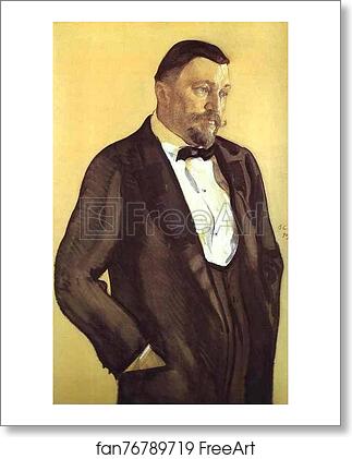 Free art print of Portrait of Alexei Morozov by Valentin Serov