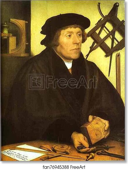 Free art print of Portrait of Nicholas Kratzer by Hans Holbein The Younger