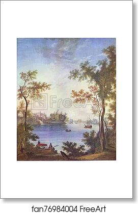Free art print of View on the Gatchina Palace from the Silver Lake by Semion Shchedrin