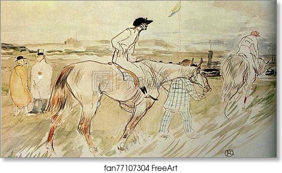 Free art print of Is it Enough to Want Something Passionately? ("The Good Jockey") by Henri De Toulouse-Lautrec