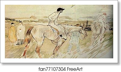 Free art print of Is it Enough to Want Something Passionately? ("The Good Jockey") by Henri De Toulouse-Lautrec