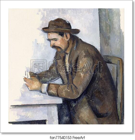 Free art print of The Cardplayer by Paul Cézanne Free art print of The Cardplayer by Paul Cézanne
