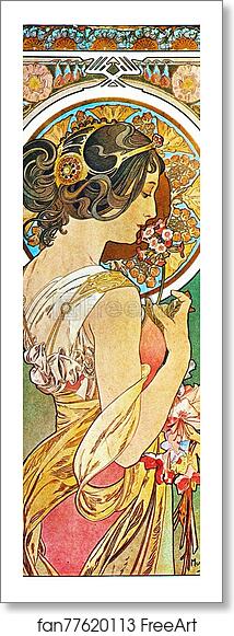 Free art print of Polyanthus by Alphonse Mucha Free art print of Polyanthus by Alphonse Mucha