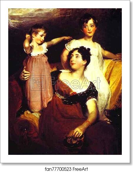 Free art print of Lydia, Wife of Sir Thomas Acland, 10th Bart with Two of Their Children by Sir Thomas Lawrence Free art print of Lydia, Wife of Sir Thomas Acland, 10th Bart with Two of Their Children by Sir Thomas Lawrence