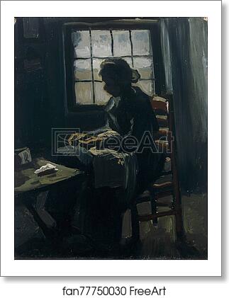 Free art print of Woman sewing by Vincent Van Gogh Free art print of Woman sewing by Vincent Van Gogh