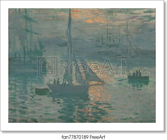Free art print of Sunrise (Marine) by Claude Monet Free art print of Sunrise (Marine) by Claude Monet