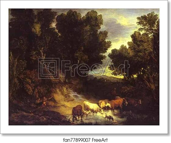 Free art print of The Watering Place by Thomas Gainsborough Free art print of The Watering Place by Thomas Gainsborough