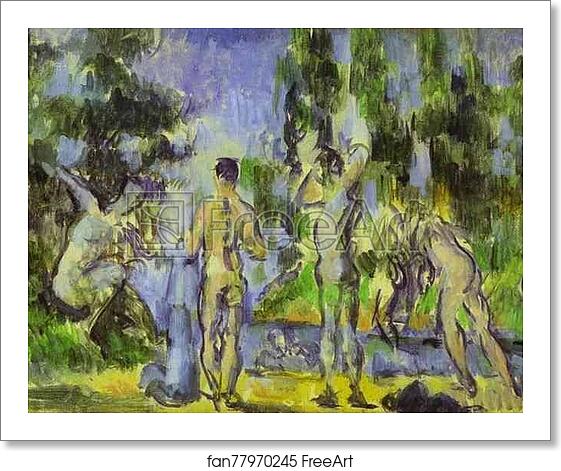 Free art print of Bathers by Paul Cézanne Free art print of Bathers by Paul Cézanne