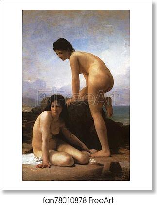 Free art print of The Bathers by William-Adolphe Bouguereau