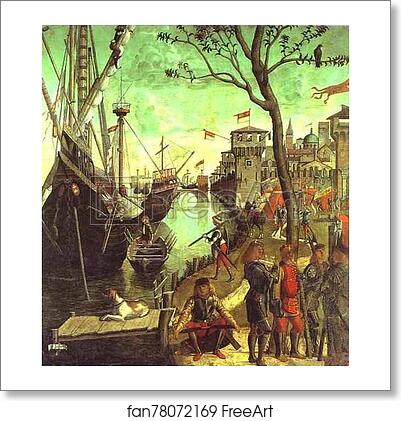 Free art print of The Legend of St. Ursula: Arrival in Cologne by Vittore Carpaccio