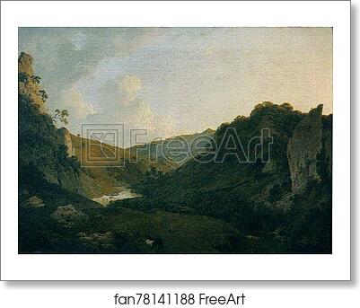 Free art print of View in Dovedale by Joseph Wright Of Derby