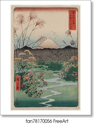 Free art print of Ōtsuki Plain in Kai Province (Kai �?tsuki no hara), from the series Thirty-six Views of Mount Fuji (Fuji sanjūrokkei) by Utagawa Hiroshige Free art print of Ōtsuki Plain in Kai Province (Kai �?tsuki no hara), from the series Thirty-six Views of Mount Fuji (Fuji sanjūrokkei) by Utagawa Hiroshige