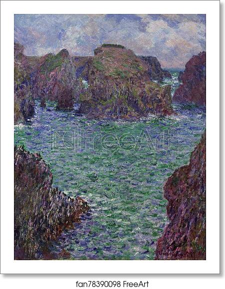 Free art print of Port-Goulphar, Belle-Île by Claude Monet Free art print of Port-Goulphar, Belle-Île by Claude Monet
