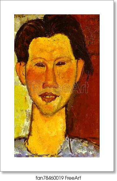 Free art print of Portrait of Chaim Soutine by Amedeo Modigliani