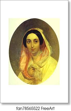 Free art print of Portrait of Princess A. A. Bagration by Karl Brulloff Free art print of Portrait of Princess A. A. Bagration by Karl Brulloff