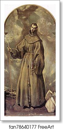 Free art print of St. Bernardino by El Greco Free art print of St. Bernardino by El Greco