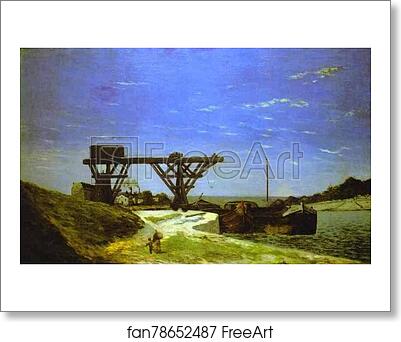 Free art print of The Seine in Paris between the Pont d'Lena and the Pont de Grenelle by Paul Gauguin