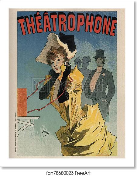 Free art print of Théâtrophone by Jules Chéret