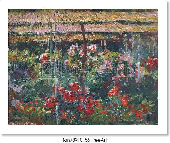 Free art print of Peony Garden by Claude Monet