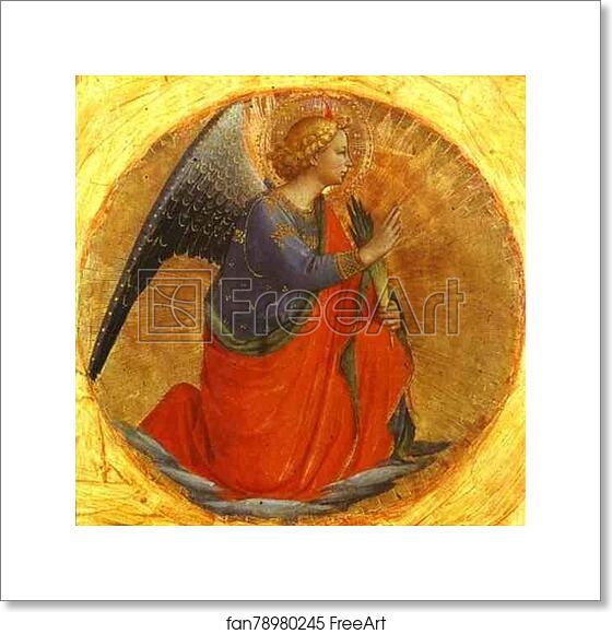 Free art print of Perugia Triptych: Angel of the Annunciation by Fra Angelico Free art print of Perugia Triptych: Angel of the Annunciation by Fra Angelico