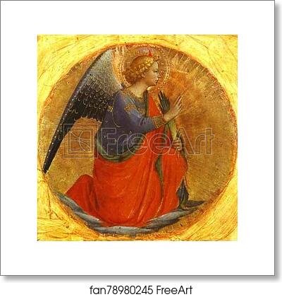 Free art print of Perugia Triptych: Angel of the Annunciation by Fra Angelico