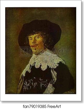 Free art print of Portrait of Young Man in Black Coat by Frans Hals
