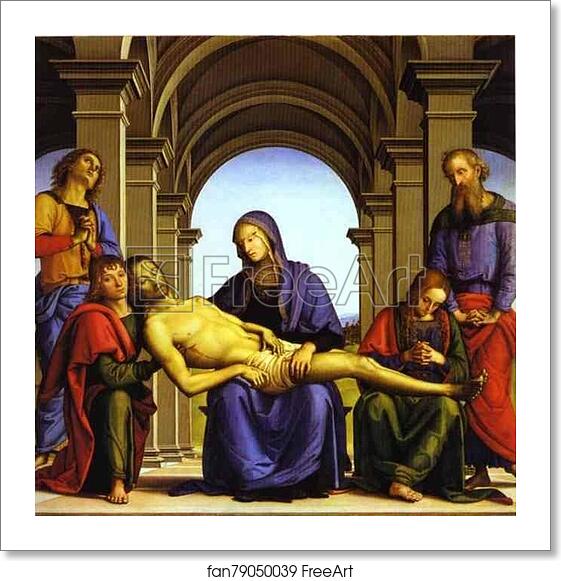 Free art print of Pietà by Pietro Perugino Free art print of Pietà by Pietro Perugino
