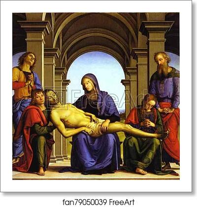 Free art print of Pietà by Pietro Perugino