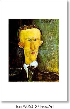Free art print of Portrait of Blaise Cendrars by Amedeo Modigliani