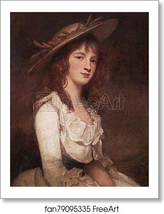 Free art print of Portrait of Miss Constable by George Romney