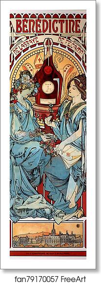 Free art print of Benedictine by Alphonse Mucha Free art print of Benedictine by Alphonse Mucha