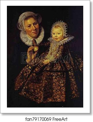 Free art print of The Infant Catharina Hooft (1618-1691) with Her Nurse by Frans Hals