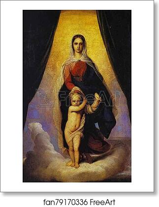Free art print of Madonna with Child by Feodor Bruni