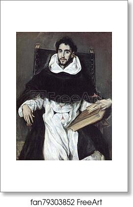 Free art print of Portrait of Fray Felix Hortensio Paravicino by El Greco