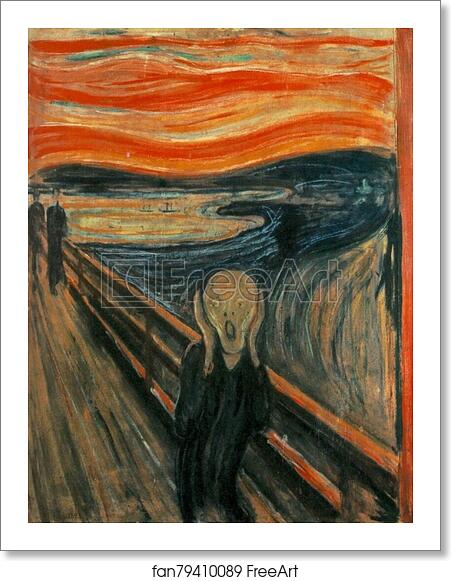 Free art print of The Scream, 1893 by Edvard Munch