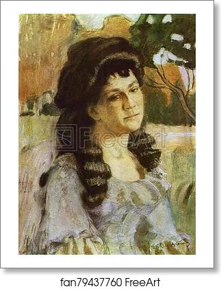 Free art print of Portrait of a Lady by Victor Borisov-Musatov